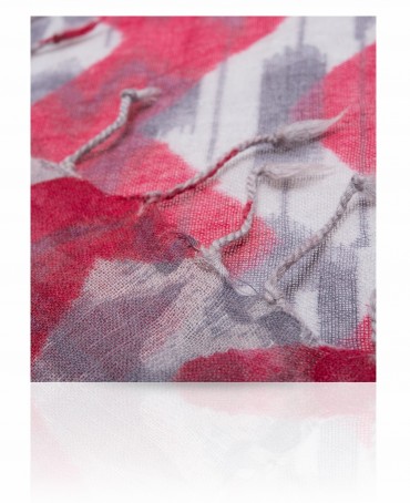 Палантин Унисекс ZW-IKKAT/RED.GREY